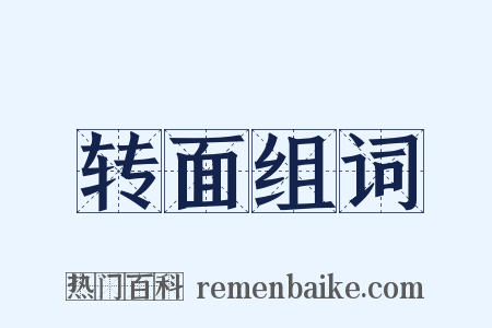 转面组词是什么意思的图片